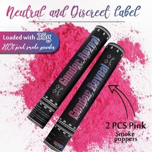 NEW gender reveal PINK powder 2 pk